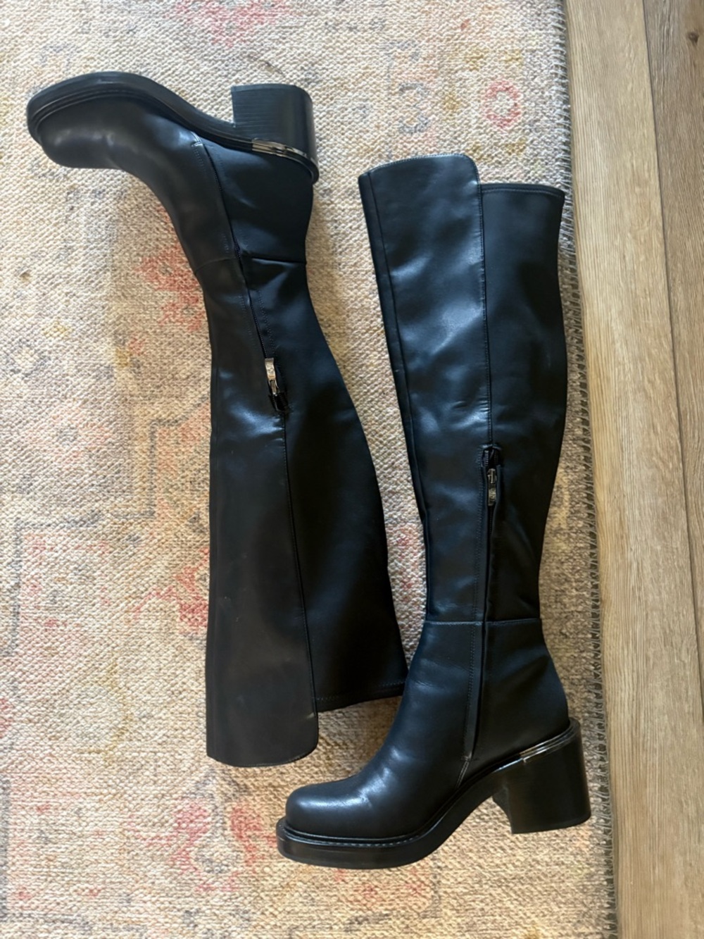 DKNY over the knee Tall Riding Boots - Women Sz 8.5 - Picture 2 of 7